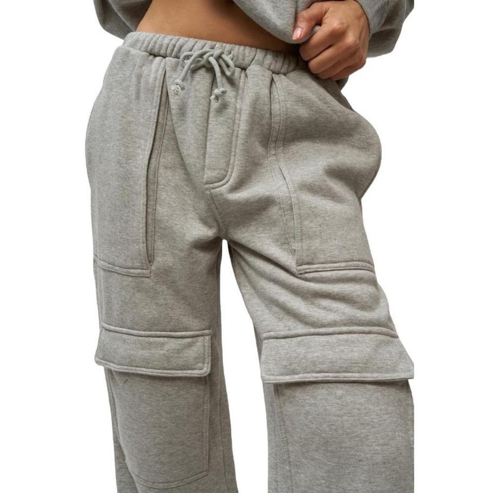 Danielle Guizio Heather Gray Utility Joggers size Small